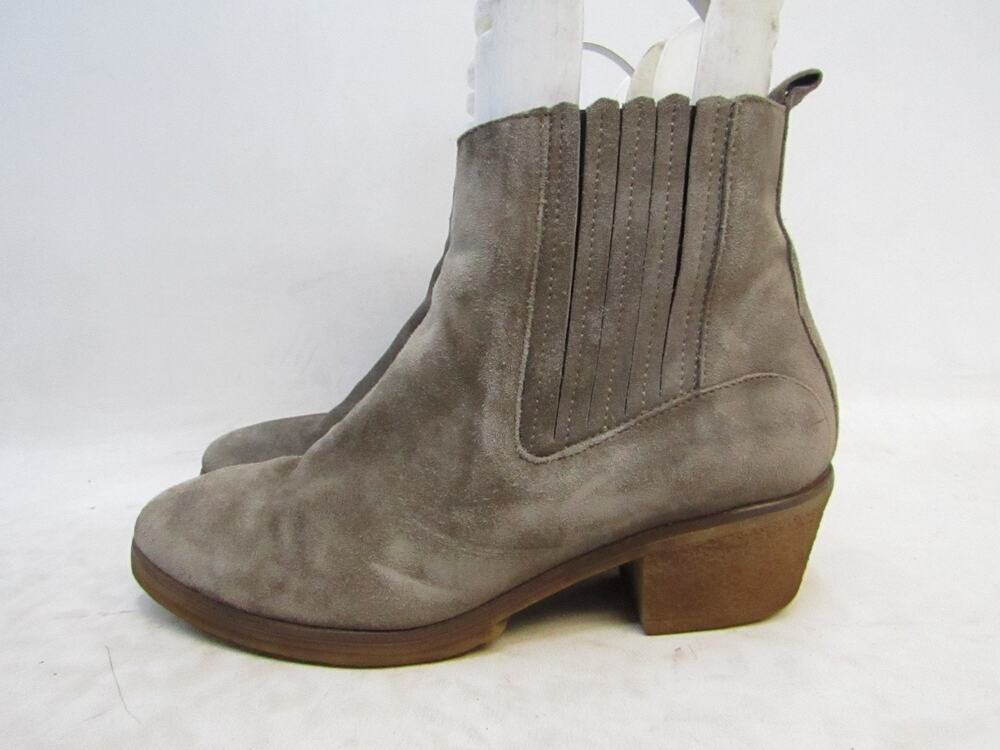 Kanna Womens Sz 39 EUR Light Brown Suede Chelsea Ankle Boot Bootie